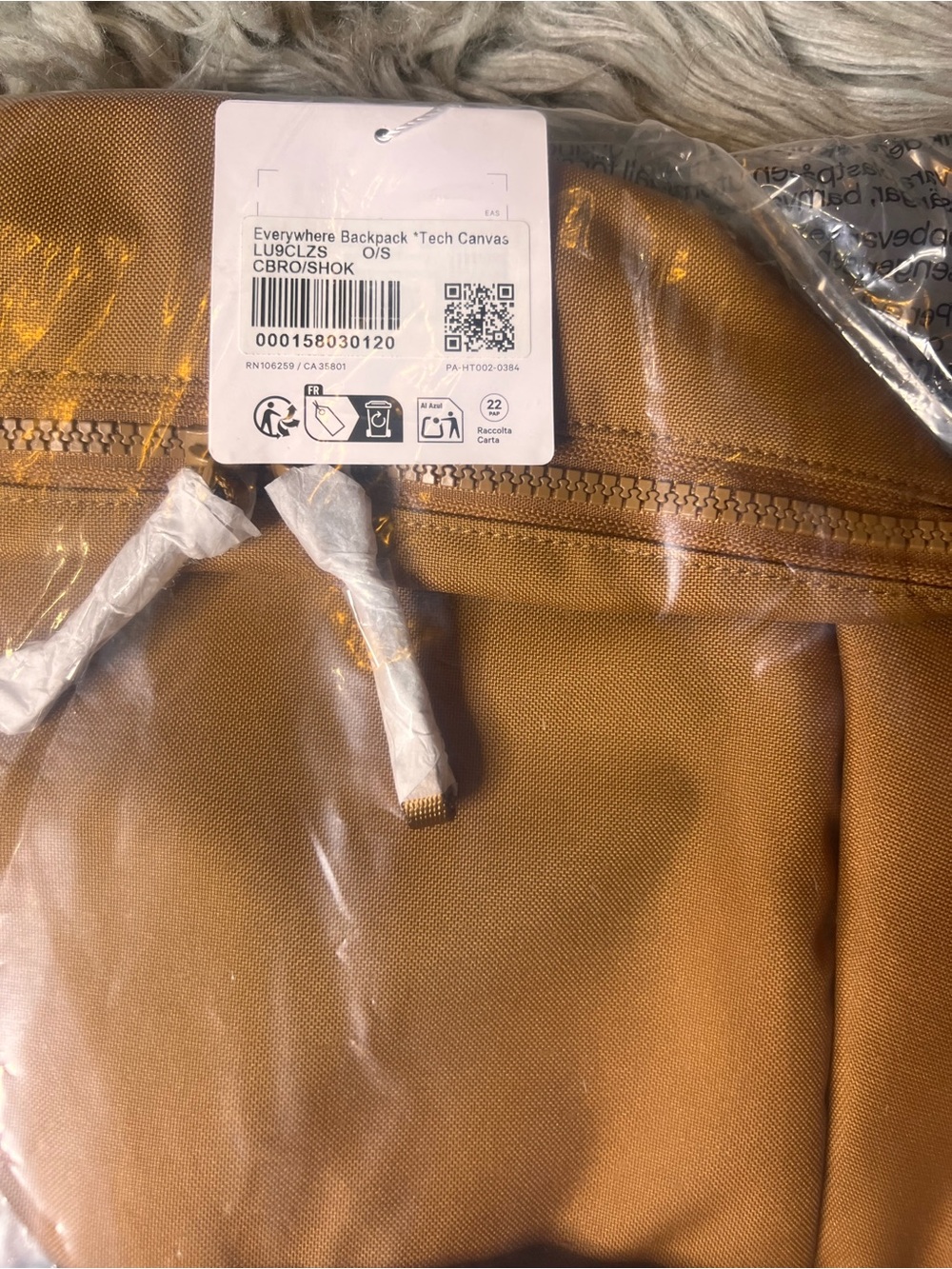 NWT lululemon everywhere backpack tech canvas - Picture 3 of 6